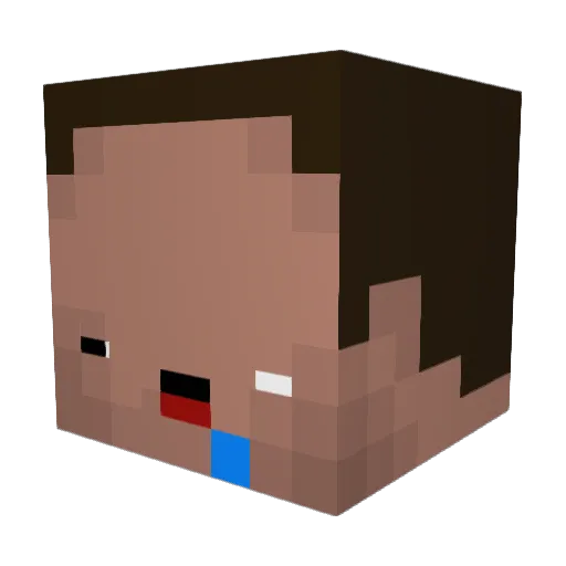 Mochapuss Minecraft avatar head, 3D render