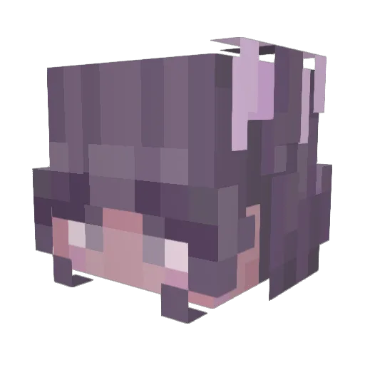Mochea Minecraft avatar head, 3D render