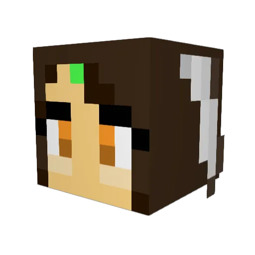 MochersRAGE Minecraft avatar head, 3D render