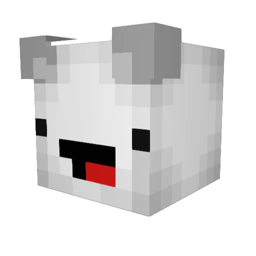 Mochi0203 Minecraft avatar head, 3D render