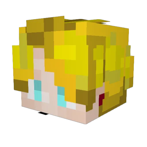 Mochi1127 Minecraft avatar head, 3D render