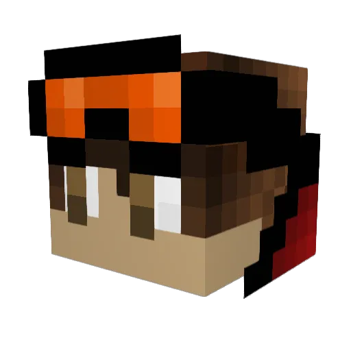 Mochi3X Minecraft avatar head, 3D render