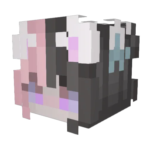 MochiBee3 Minecraft avatar head, 3D render