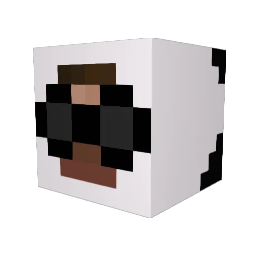 MochiGeek Minecraft avatar head, 3D render