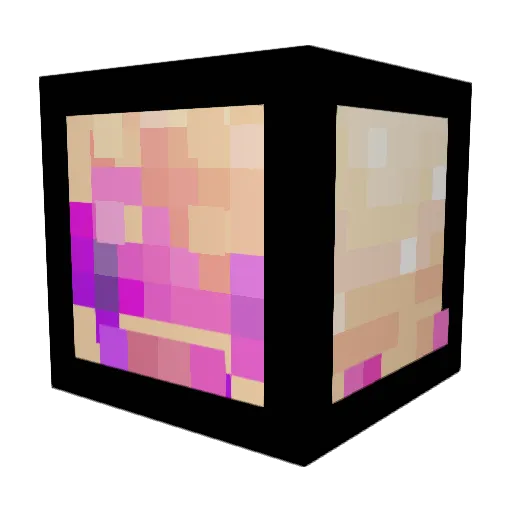 MochiMoney Minecraft avatar head, 3D render