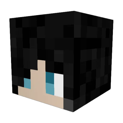 MochiMonsteri Minecraft avatar head, 3D render