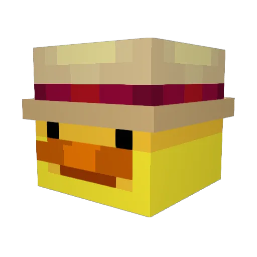 MochiMopo Minecraft avatar head, 3D render