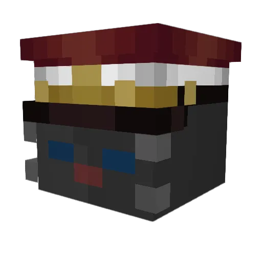 MochiPurr Minecraft avatar head, 3D render