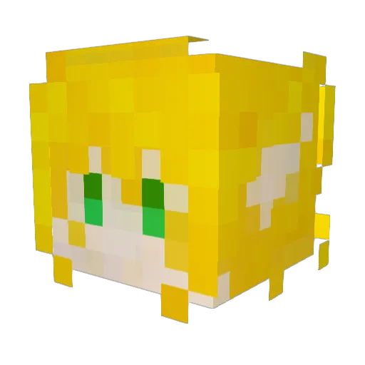 Mochi_DF Minecraft avatar head, 3D render