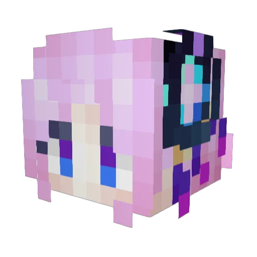 Mochi_MAX Minecraft avatar head, 3D render