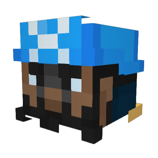 Mochi__Tanaphon Minecraft avatar head, 3D render