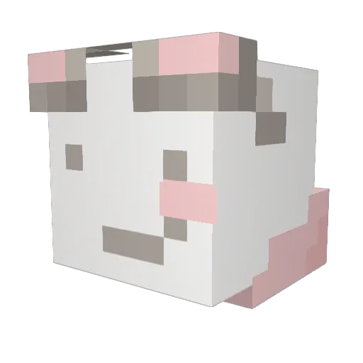 Mochii23 Minecraft avatar head, 3D render