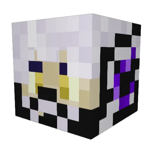 MochiiDesu Minecraft avatar head, 3D render