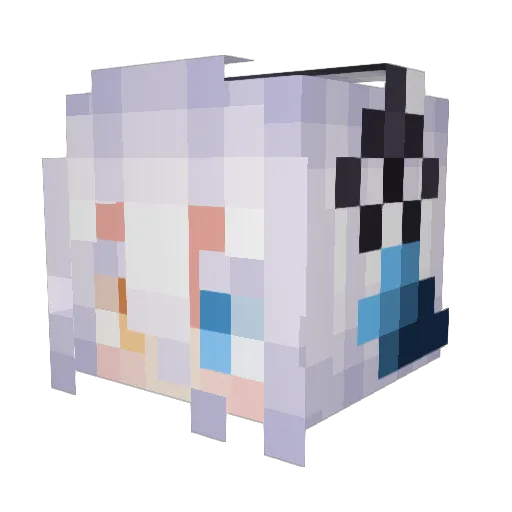 MochiiYuki Minecraft avatar head, 3D render