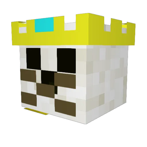 Mochipuh Minecraft avatar head, 3D render