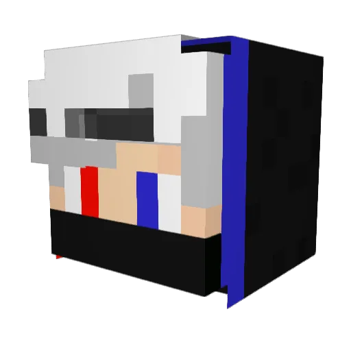 MochocK Minecraft avatar head, 3D render