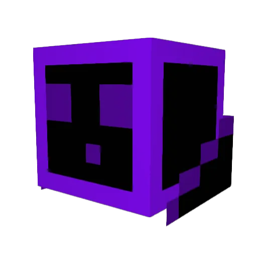 Mocish Minecraft avatar head, 3D render