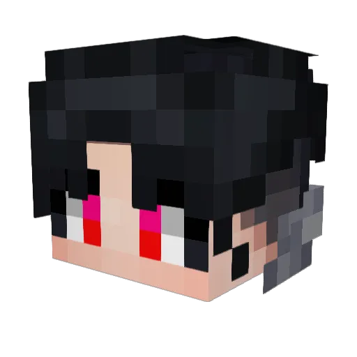 Mock_17 Minecraft avatar head, 3D render