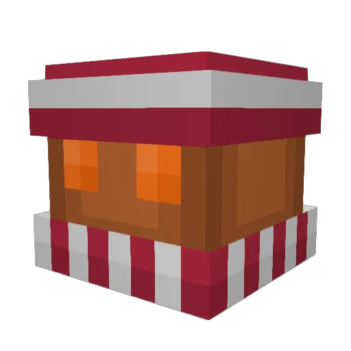 Mockinbirb Minecraft avatar head, 3D render