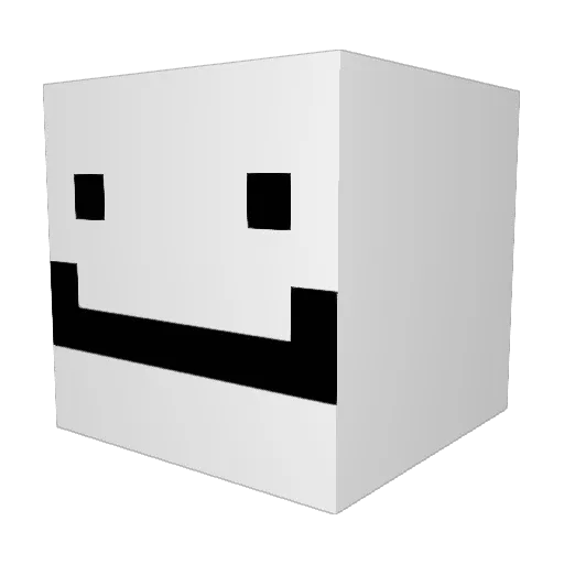 Mocksar Minecraft avatar head, 3D render