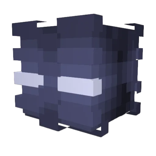 Mocrog Minecraft avatar head, 3D render