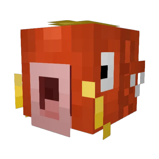 Mocyn Minecraft avatar head, 3D render