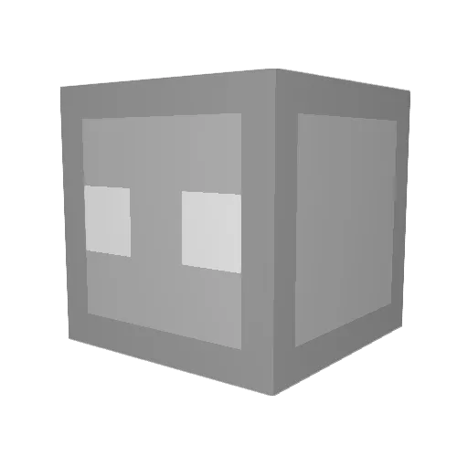 ModExploit Minecraft avatar head, 3D render