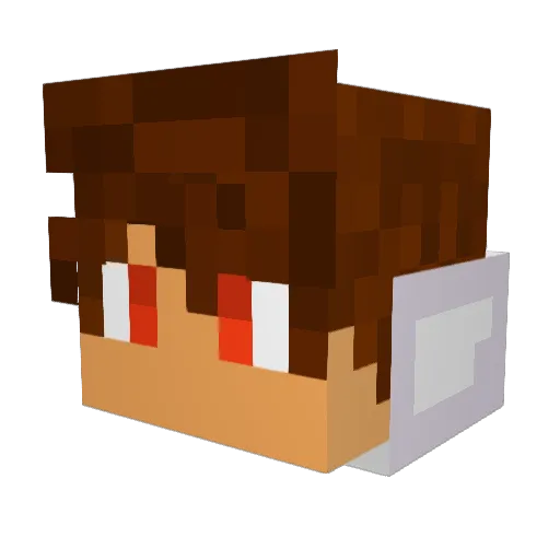 ModGames Minecraft avatar head, 3D render