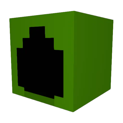 ModHaxor Minecraft avatar head, 3D render