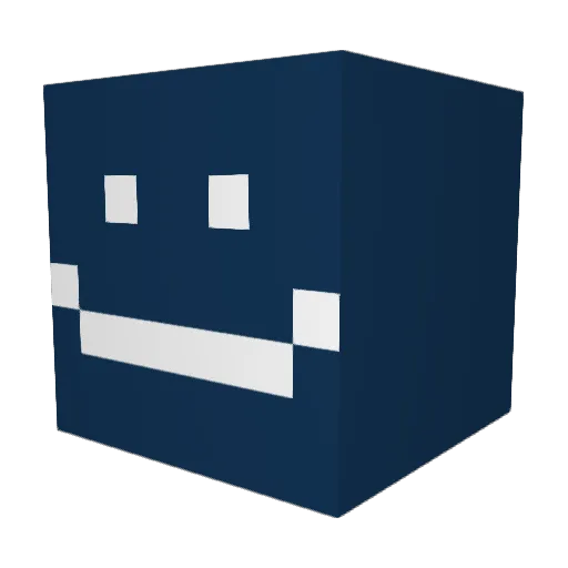 ModNock Minecraft avatar head, 3D render