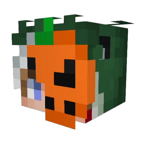ModZen Minecraft avatar head, 3D render