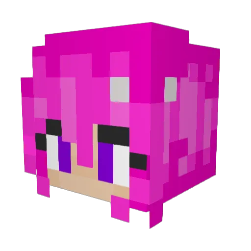 ModaRelax Minecraft avatar head, 3D render