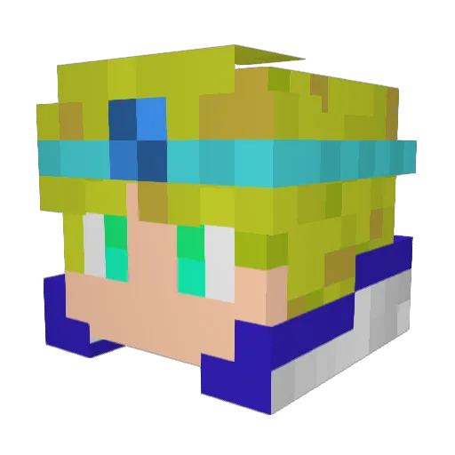 ModalAtom Minecraft avatar head, 3D render