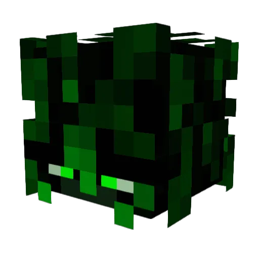 ModdedOutlaw Minecraft avatar head, 3D render