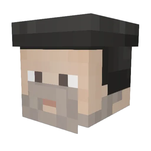 ModderGeuze69 Minecraft avatar head, 3D render