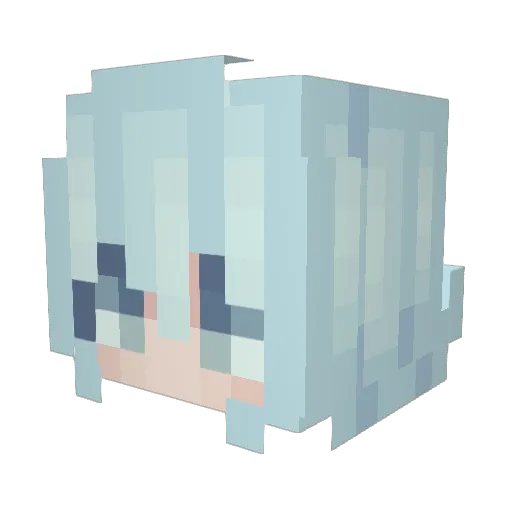 ModdingGirl Minecraft avatar head, 3D render