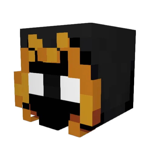 Modding_Muffin Minecraft avatar head, 3D render