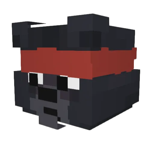 Moddinq Minecraft avatar head, 3D render