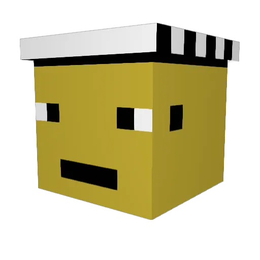 ModeGamer54 Minecraft avatar head, 3D render