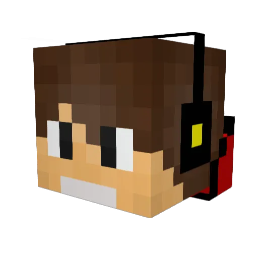 Modeira888 Minecraft avatar head, 3D render