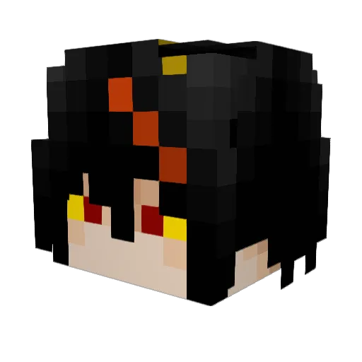 Model_5 Minecraft avatar head, 3D render