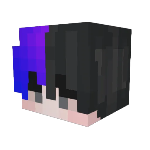 Modelers Minecraft avatar head, 3D render