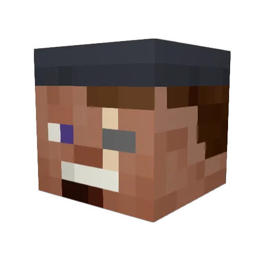 ModeloAtomico Minecraft avatar head, 3D render