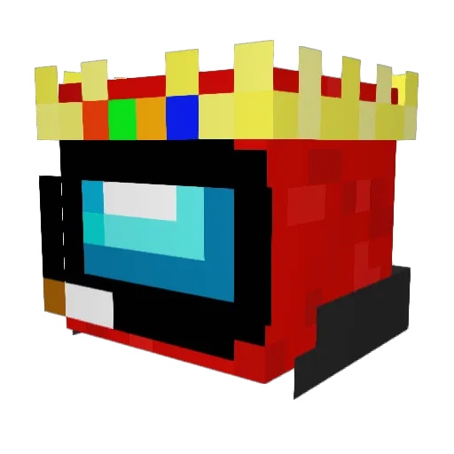 ModeloTiem Minecraft avatar head, 3D render
