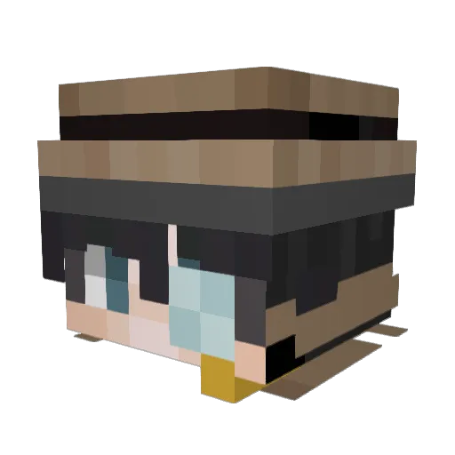ModemT Minecraft avatar head, 3D render