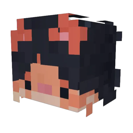 Modeoiz Minecraft avatar head, 3D render