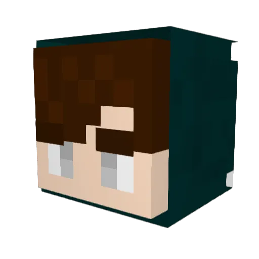 Moderat0rr Minecraft avatar head, 3D render