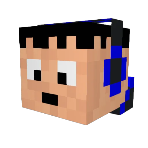ModerateRogue Minecraft avatar head, 3D render