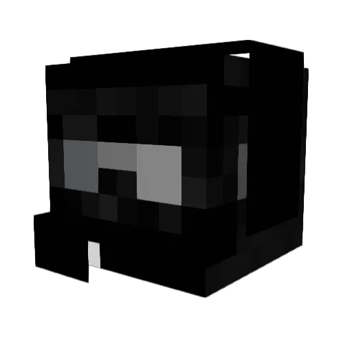Modern24 Minecraft avatar head, 3D render