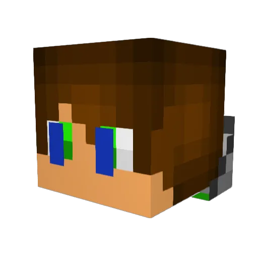 ModernEngineer Minecraft avatar head, 3D render